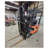 1999 Toyota 5FBE15 36V Electric Forklift