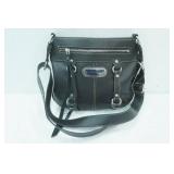 NWT Black Franco Sarto Leather Crossbody Bag