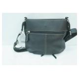NWT Black Franco Sarto Leather Crossbody Bag