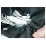 NEW Black & White Purse w/Buckle; Melie Bianco Julie Fringe Bag-Black