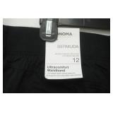 NWT Sonoma Womens Black Bermuda Shorts Size 12