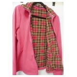 NEW Pink Fleece Zip-Up Sweatshirt Size L