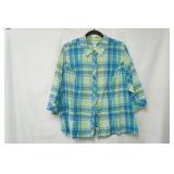 CJ Banks button-up blouse size XXL