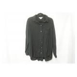 NWT Old Navy Black Button Up Blouse Size L
