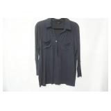 Ann Taylor Size L Dark Navy Blue Blouse