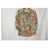 Floral Button-Up Blouse Size XL