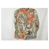 Floral Button-Up Blouse Size XL