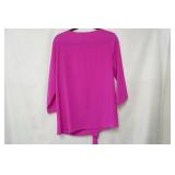 Gibson Size L Fuschia Blouse
