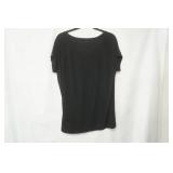 NFL Team Apparel Size XL Pittsburgh Steelers. Womans black v-neck t-shirt