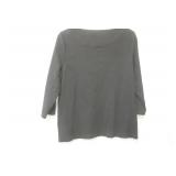 Croft & Barrow Size L, black 3/4 sleeve black blouse