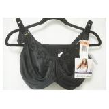 NWT Lilyette Minimizer Black Bra. Size 42D