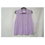 Loft Size XL Lavender V-Neck Tank w/collar