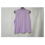 Loft Size XL Lavender V-Neck Tank w/collar