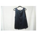 Pj Harlow Size XL Navy Blue 75% rayon 25% satin faille