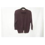 Loft Size L Plum Color Cardigan