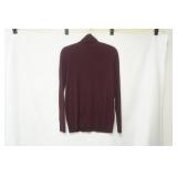 Ann Taylor Burgundy Knit Turtleneck. Size L