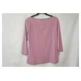 White House Black Market Size M. 3/4 sleeve light mauve shirt