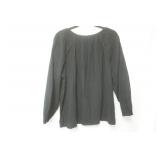 NWT Old Navy Size XL Black Cotton Long Sleeve Blouse