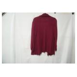 Premier Studio Burgundy Cardigan. Size L. No Buttons