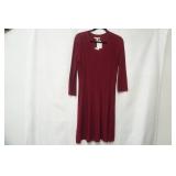 NWT Dana Buchman Size S. maroon knit dress