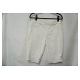 Tribal Jeans Size 8. stretch white above the knee shorts.