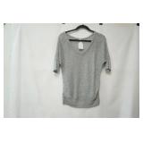 Studio Y Size M Silver Knit Blouse