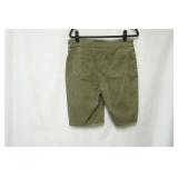 Chico Size 10. Short leg shorts. olive color