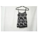 Maurices Lace Black Floral tank