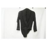 NWT AX Paris Black Lace Bodysuit size 14