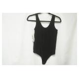 Enza Costa Briana Scoop Tank Bodysuit. Black L