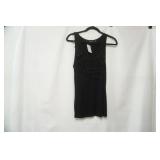 Apt 9 black ruffled tank. size M