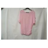 Pink open shoulder blouse