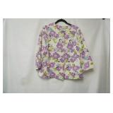 Sag Harbor Stretch Petite Size 14P. Button Up Blouse