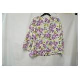 Sag Harbor Stretch Petite Size 14P. Button Up Blouse