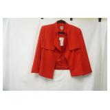 NWT Anne Klein SIze 12 Red Blazer