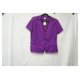 Worthington size XL, short sleeve purple blazer