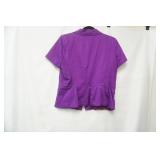 Worthington size XL, short sleeve purple blazer