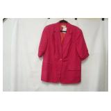 Coldwater Creek Size 16 short sleeve pink blazer
