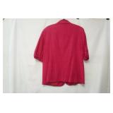 Coldwater Creek Size 16 short sleeve pink blazer