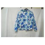 Coldwater Creek White/Blue Floral Blazer. Size 1X