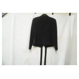 Louise Ricci Size 10 Black Blazer w/bead & jewel embellishment