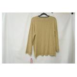 NWT Alfred Dunner size S gold sweater