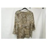 Croft & Barrow size XL animal print blouse