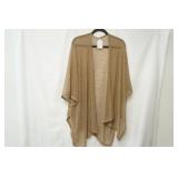 Tan Glitter Shrug (no size L/XL)