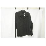 New York & Company Black Button Up Size XL