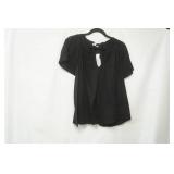 Gap XL black short sleeve blouse