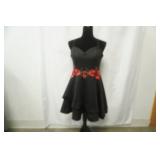 B. Smart Size 15 Black with red floral dress