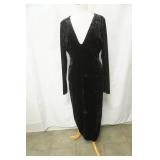Good American Size XL. Long Black Velvet Dress