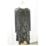 Rachel Roy Floral Shimmer Mini Dress. Size M