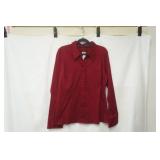 NWT Maurices Size L Burgundy Button Up dress shirt